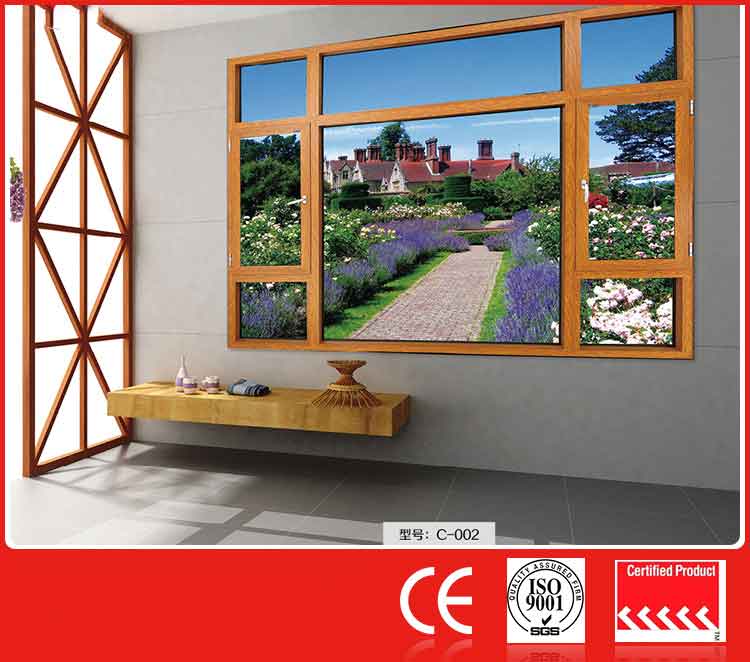 Cheap Diamond Mesh Screen Thermal Aluminum Alloy Window For Home