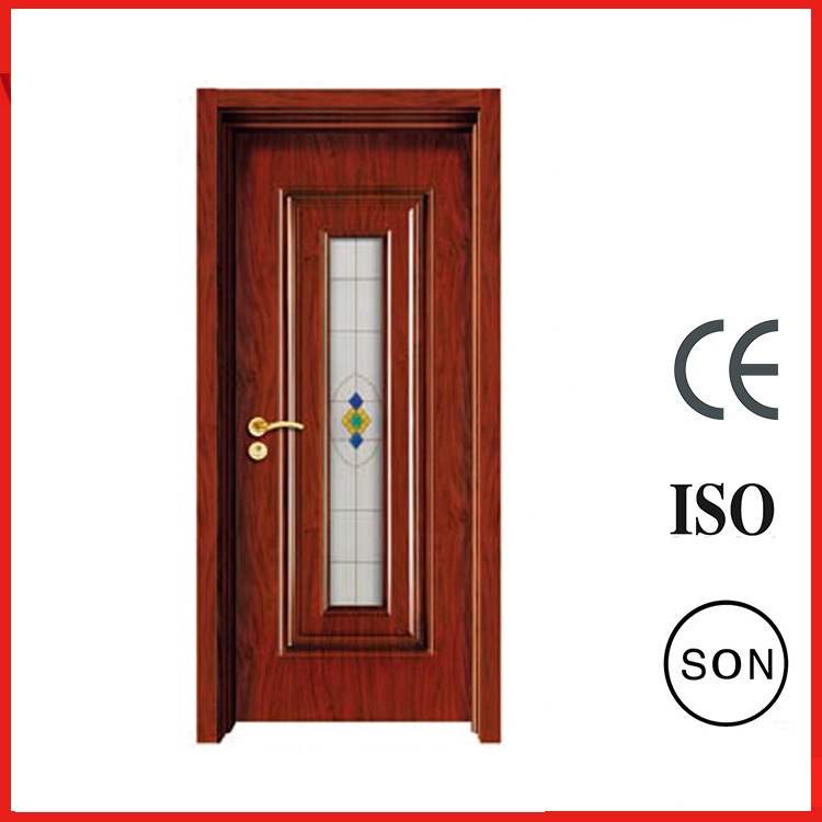 Beautiful 70mm Front Interior Red Solid Steel Glass Doors New Style For Sales